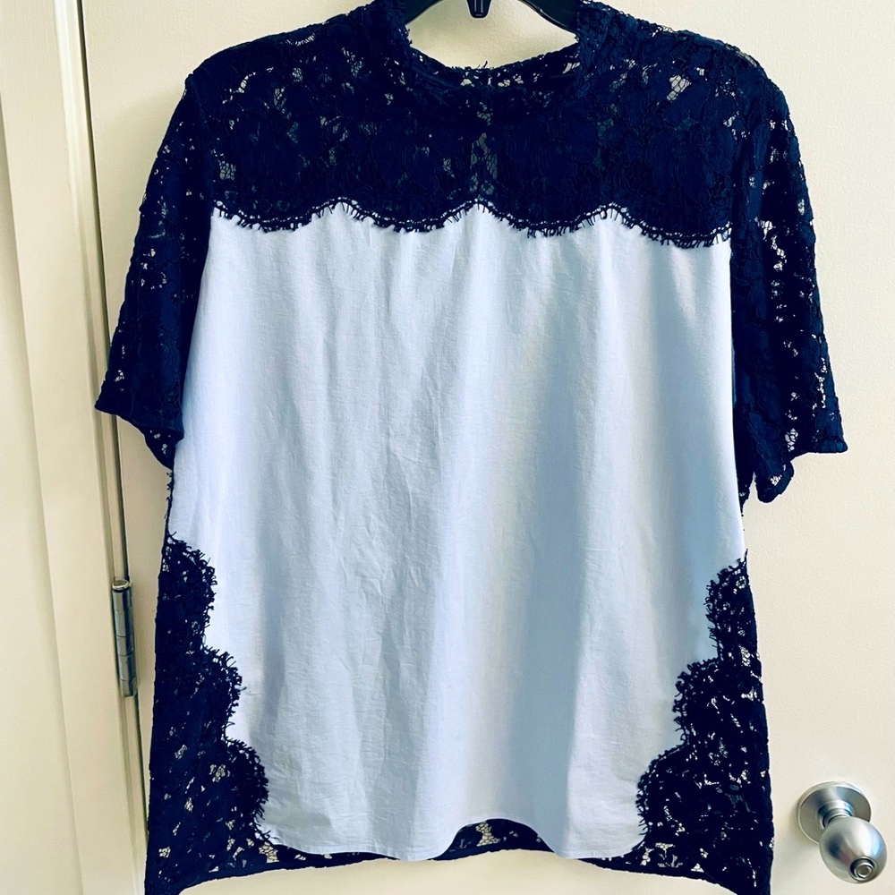 Halogen Lace Back Top